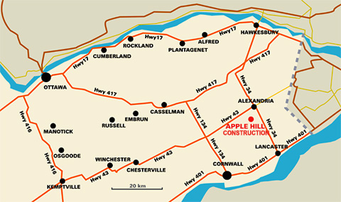 Eastern Ontario Regional Map